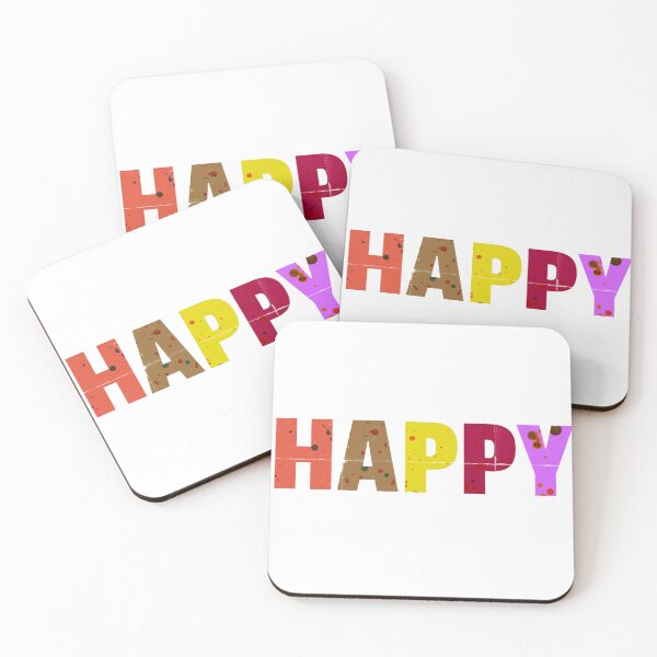 Item preview, Spattered Joy – Gritty Colorful Happy Typography designed and sold by RDproject.