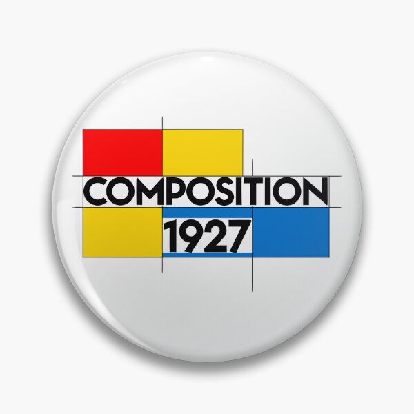 Item preview, Neoplasticism De Stijl Grid Typography T-Shirt, Mondrian Composition Geometric Sans Aesthetic, Abstract Architectural Lettering Art Wear, Primary Colors designed and sold by mantra2023.