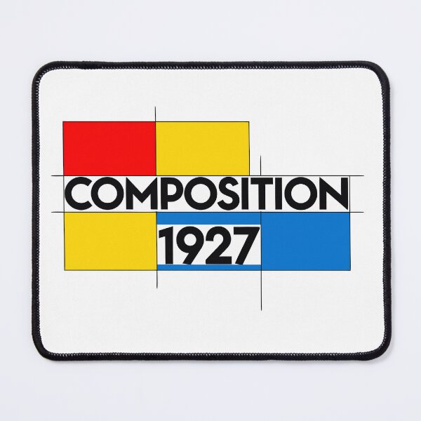 Item preview, Neoplasticism De Stijl Grid Typography T-Shirt, Mondrian Composition Geometric Sans Aesthetic, Abstract Architectural Lettering Art Wear, Primary Colors designed and sold by mantra2023.