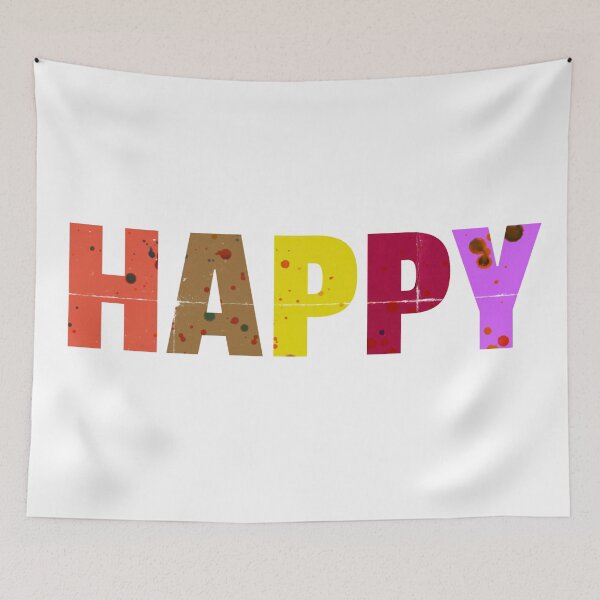 Item preview, Spattered Joy – Gritty Colorful Happy Typography designed and sold by RDproject.