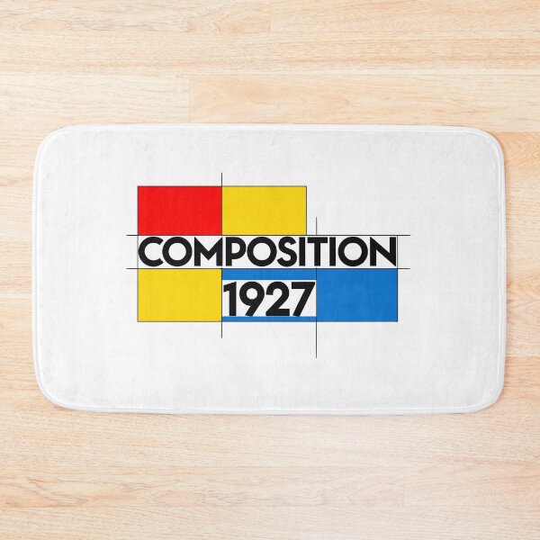 Item preview, Neoplasticism De Stijl Grid Typography T-Shirt, Mondrian Composition Geometric Sans Aesthetic, Abstract Architectural Lettering Art Wear, Primary Colors designed and sold by mantra2023.