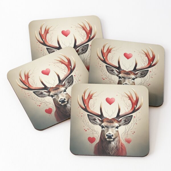 Item preview, Valentines Deer designed and sold by OTCreativeLab.