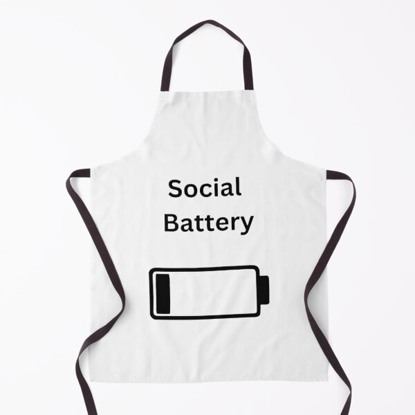 Item preview, Social Battery Low Energy - Introverted Funny Saying Battery Empty designed and sold by Pinfinest.