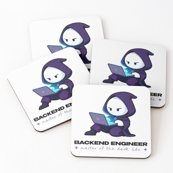 Item preview, Master of the Dark Side Coder | Cute Hacker Illustration designed and sold by Mammoths.