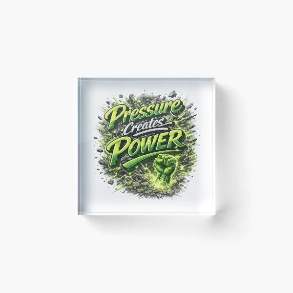Item preview, Pressure Creates Power Motivational Quote Design designed and sold by Combat Skies.