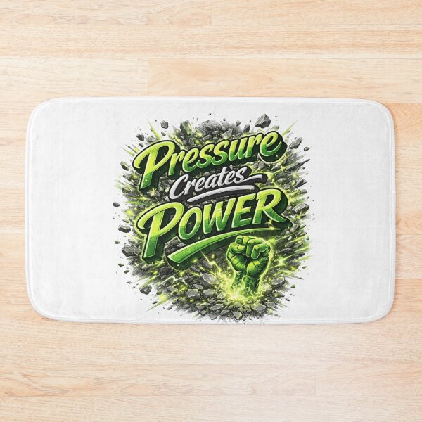 Item preview, Pressure Creates Power Motivational Quote Design designed and sold by Combat Skies.