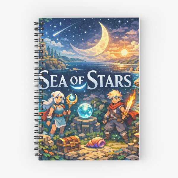 Item preview, sea of stars Inspired Artwork moonlight designed and sold by FeelTheDrawing.