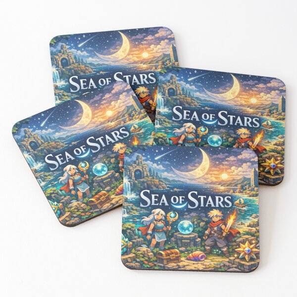 Item preview, sea of stars Inspired Artwork moonlight designed and sold by FeelTheDrawing.
