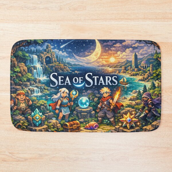 Item preview, sea of stars Inspired Artwork moonlight designed and sold by FeelTheDrawing.