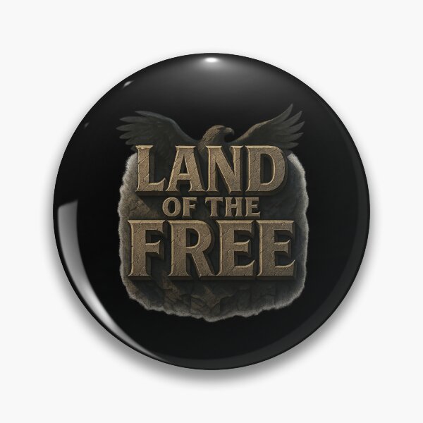 Item preview, Land of the Free - Monumental Eagle Typography designed and sold by MKreative Studio.