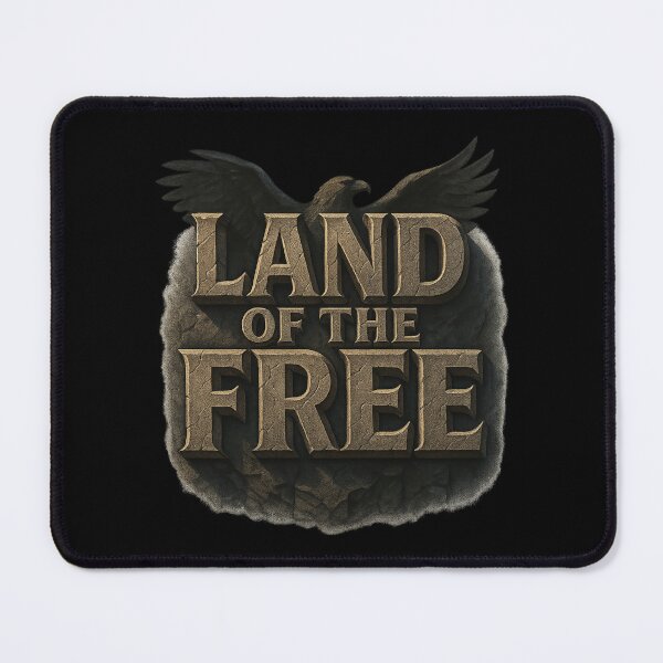 Item preview, Land of the Free - Monumental Eagle Typography designed and sold by MKreative Studio.