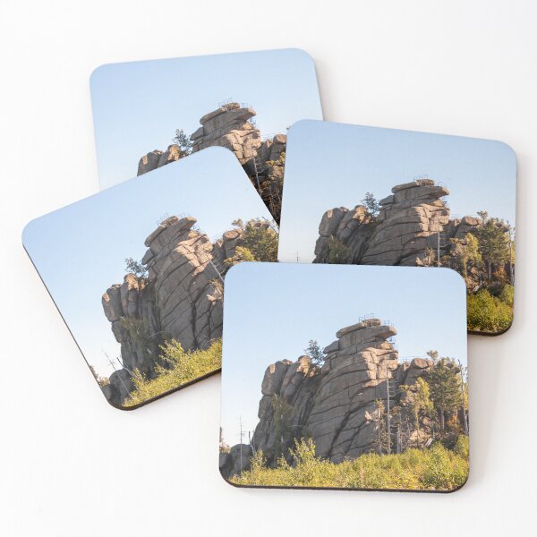 Item preview, Harz nature scene: Ottofelsen near Hasserode – rock formation & forest designed and sold by MarkusUrbex.