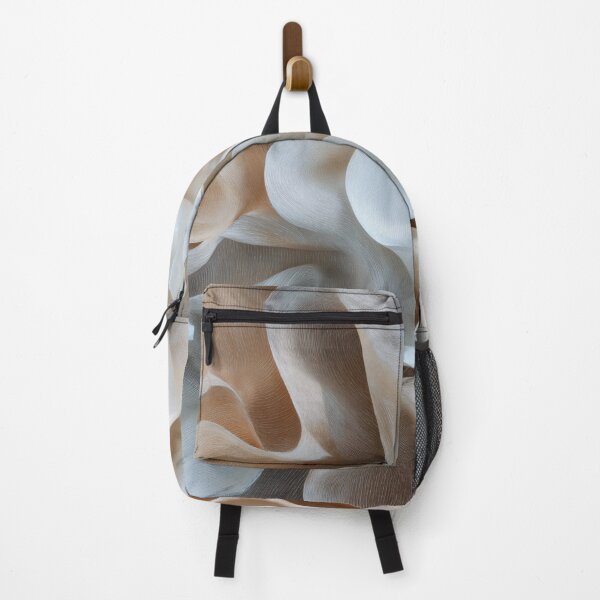 Item preview, Flowing abstract Beige and White Fabric designed and sold by lautir.