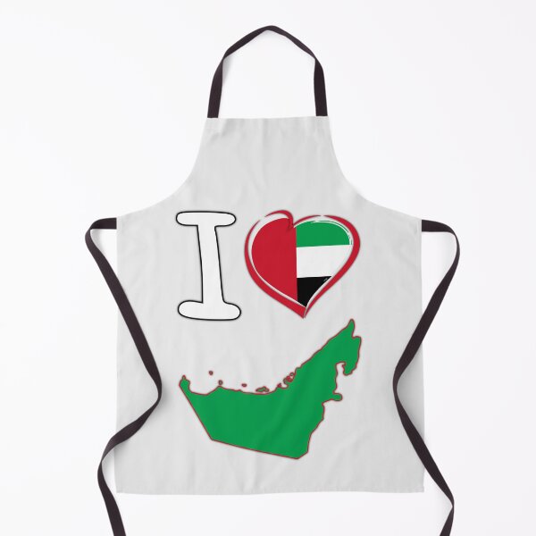 Item preview, I Love UAE - United Arab Emirates Flag Heart Map designed and sold by mashmosh.