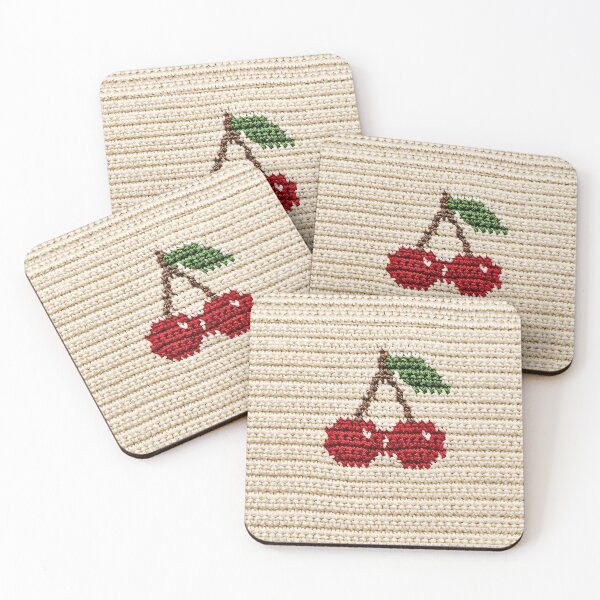 Item preview, Cute Cozy Red Crochet Cherries  designed and sold by TackyTime.