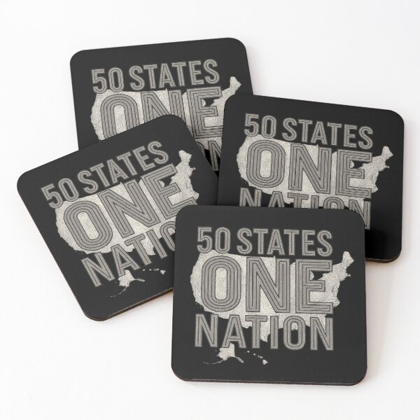 Item preview, 50 States One Nation - Topographic Typography USA Map Design designed and sold by MKreative Studio.