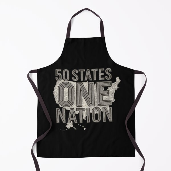 Item preview, 50 States One Nation - Topographic Typography USA Map Design designed and sold by MKreative Studio.
