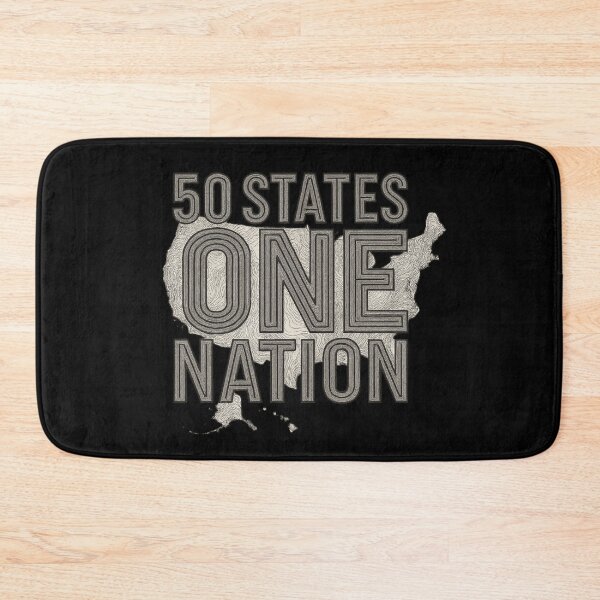 Item preview, 50 States One Nation - Topographic Typography USA Map Design designed and sold by MKreative Studio.
