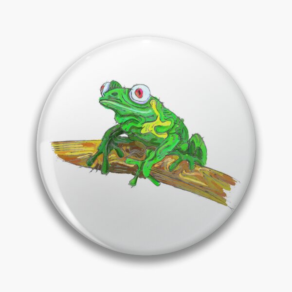 Item preview, Frog on a branch designed and sold by liquid-print.