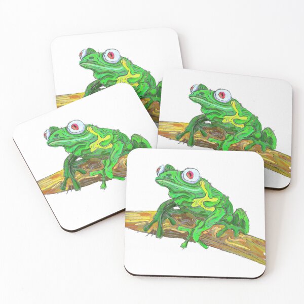 Item preview, Frog on a branch designed and sold by liquid-print.