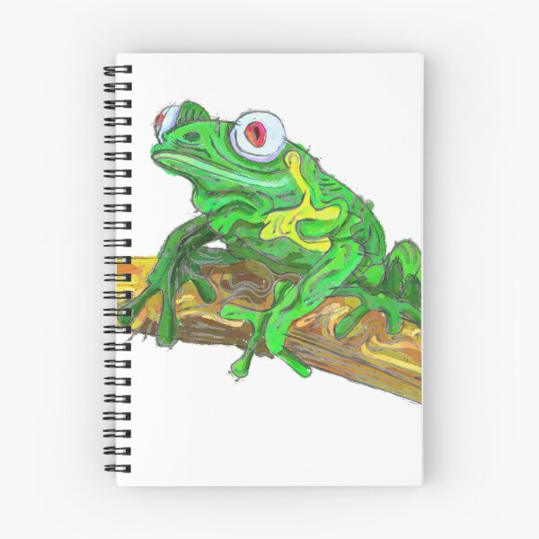 Item preview, Frog on a branch designed and sold by liquid-print.