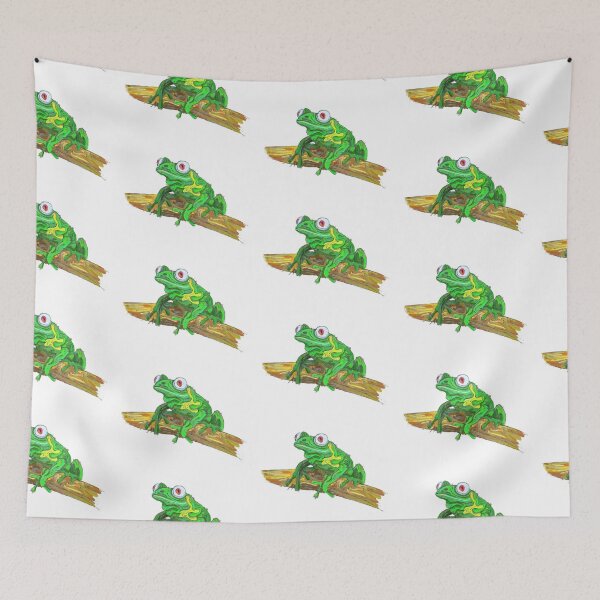 Item preview, Frog on a branch designed and sold by liquid-print.