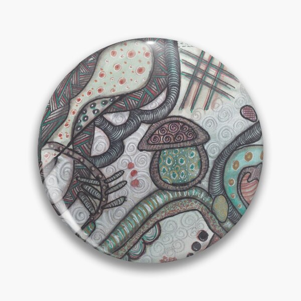 Item preview, Quiet Forest Flow - Organic Abstract Handdrawn designed and sold by ColorWander.