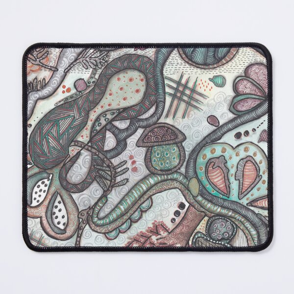 Item preview, Quiet Forest Flow - Organic Abstract Handdrawn designed and sold by ColorWander.