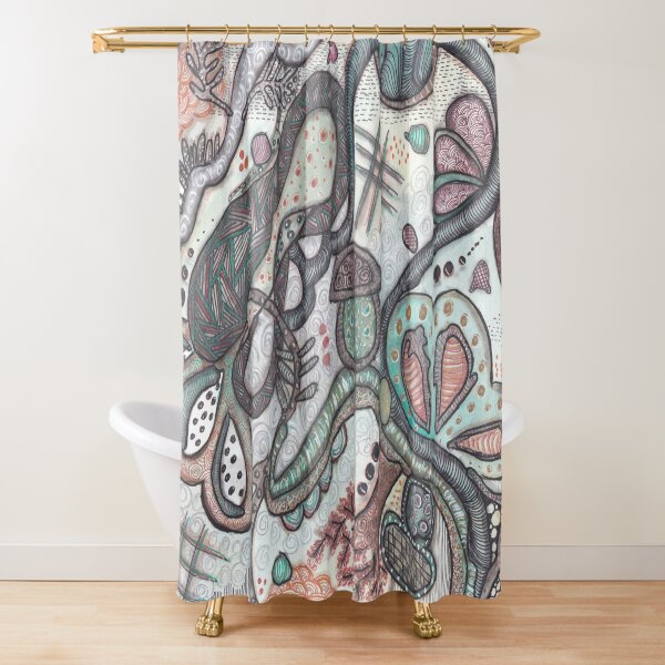 Item preview, Quiet Forest Flow - Organic Abstract Handdrawn designed and sold by ColorWander.