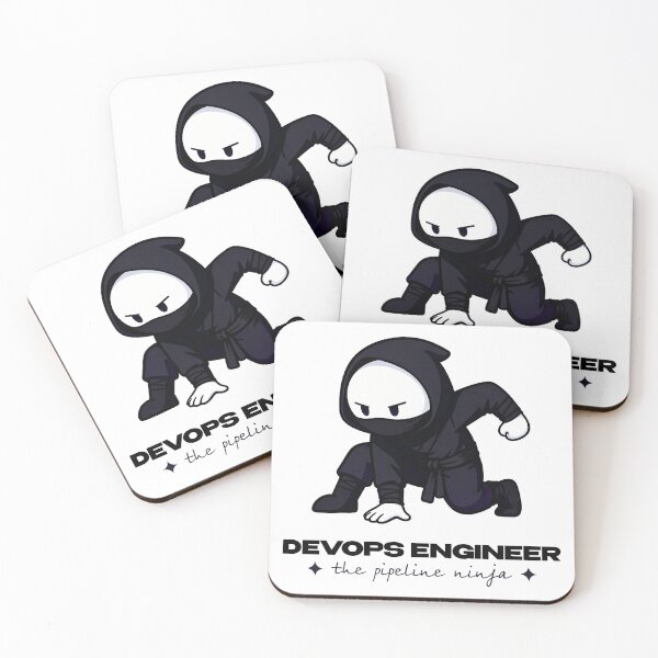 Item preview, The Pipeline Ninja | DevOps & CI/CD Coding Illustration designed and sold by Mammoths.