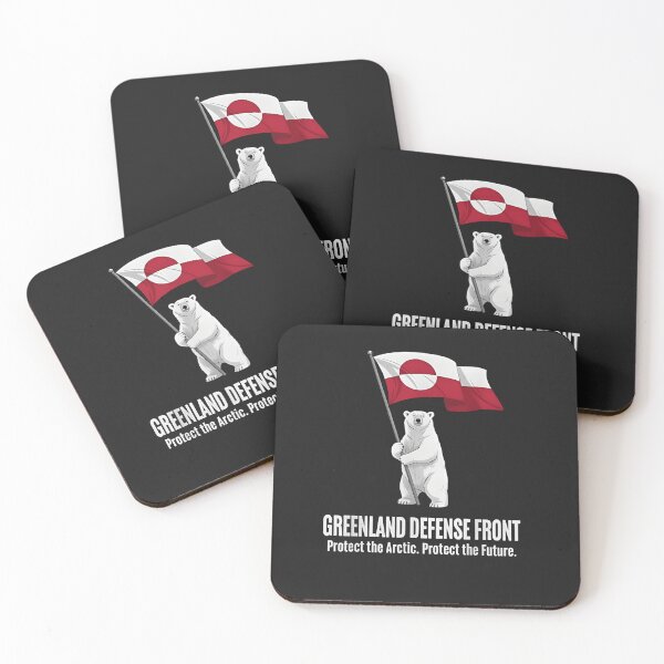 Item preview, Greenland Defense Front - Arctic Polar Bear Flag T-Shirt designed and sold by ZyxDes.