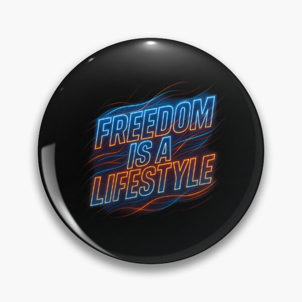 Item preview, Freedom Is a Lifestyle - Electric Kinetic Typography Graphic designed and sold by MKreative Studio.