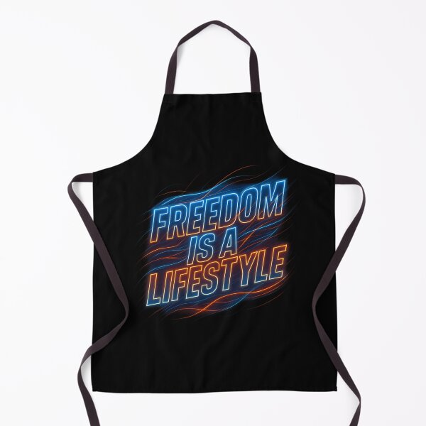 Item preview, Freedom Is a Lifestyle - Electric Kinetic Typography Graphic designed and sold by MKreative Studio.