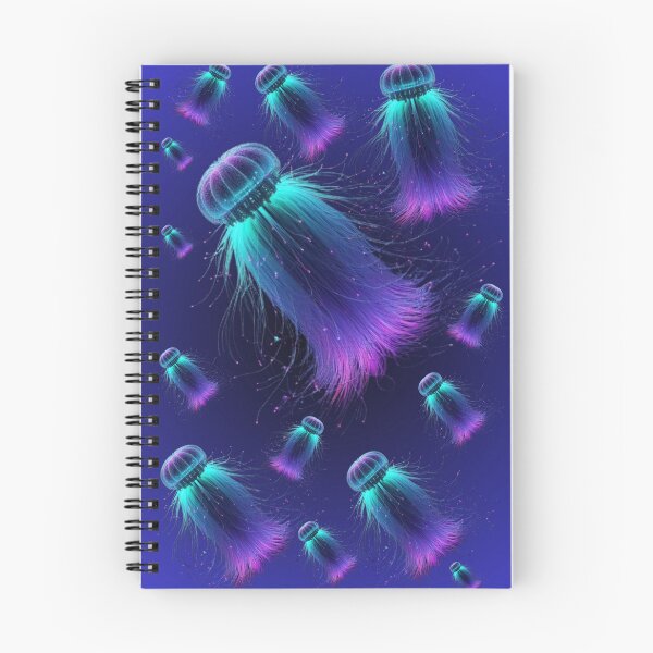 Item preview, Luminous Fiber-Optic Jellyfish Pattern: Radiant Bioluminescent Sea Life designed and sold by HopeAndHustle.