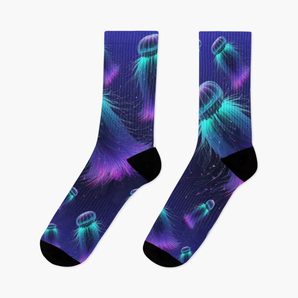 Item preview, Luminous Fiber-Optic Jellyfish Pattern: Radiant Bioluminescent Sea Life designed and sold by HopeAndHustle.
