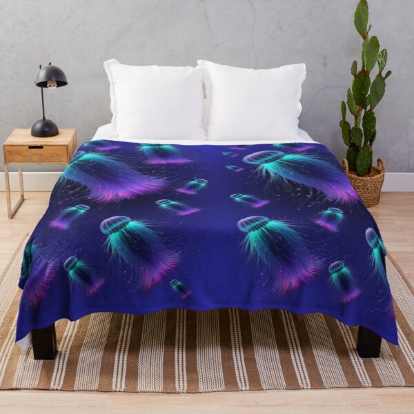 Item preview, Luminous Fiber-Optic Jellyfish Pattern: Radiant Bioluminescent Sea Life designed and sold by HopeAndHustle.
