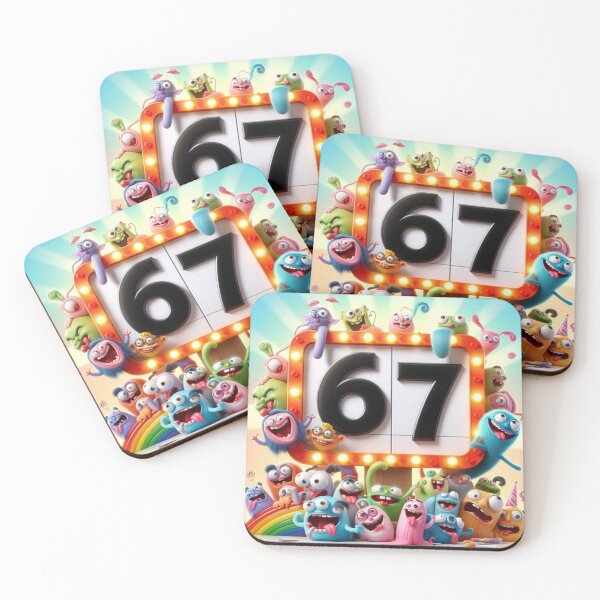 Item preview, Cartoon Characters with number 67 designed and sold by M R Design.