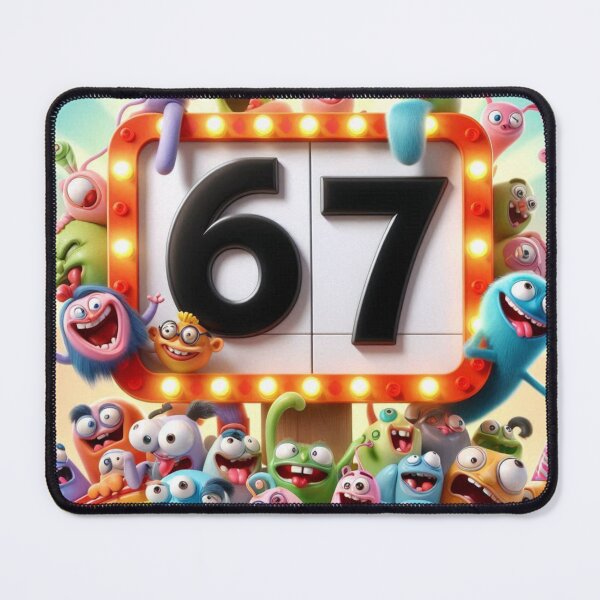 Item preview, Cartoon Characters with number 67 designed and sold by M R Design.
