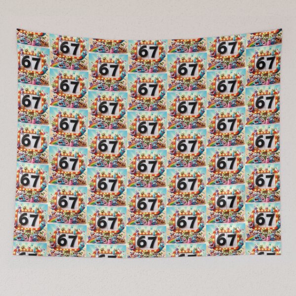 Item preview, Cartoon Characters with number 67 designed and sold by M R Design.