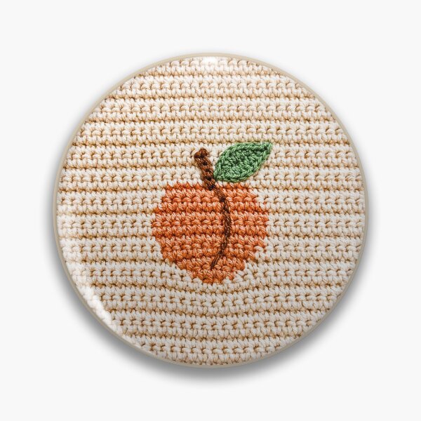 Item preview, Cute Cozy Crochet Peach Knitting Yarn Crafts designed and sold by TackyTime.