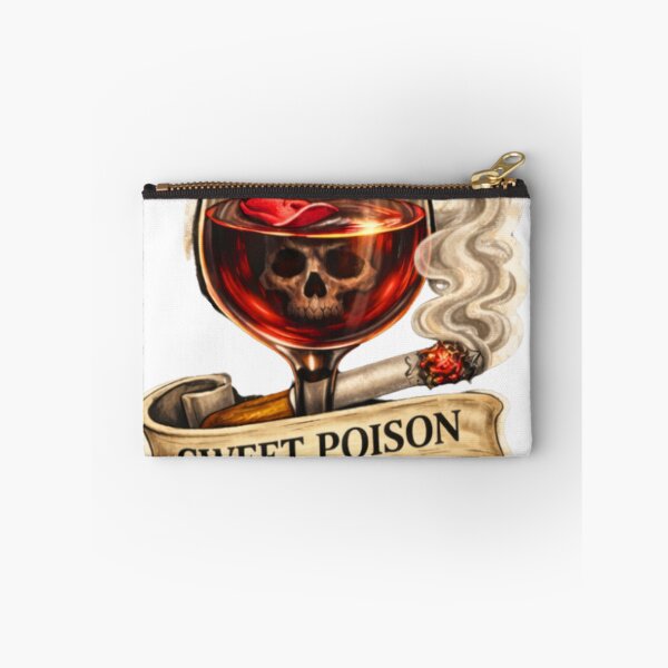 Item preview, Sweet Poison – Wine, Smoke & Skull Illustration designed and sold by ms0026.