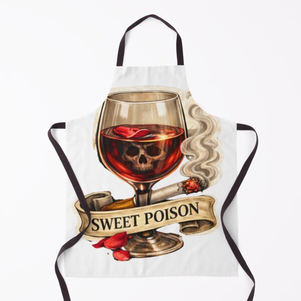 Item preview, Sweet Poison – Wine, Smoke & Skull Illustration designed and sold by ms0026.