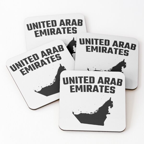 Artikelvorschau, Karte der Vereinigten Arabischen Emirate – Mutiger minimalistischer Stolz der VAE entworfen und verkauft von mashmosh.