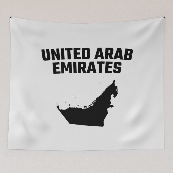 Item preview, United Arab Emirates Map - Bold Minimalist UAE Pride designed and sold by mashmosh.