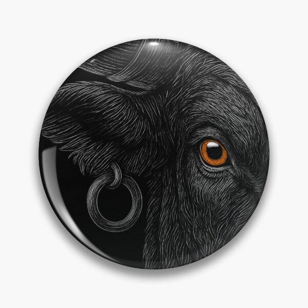 Item preview, Engraved Bull Portrait – Dark Power Luxury Animal Art designed and sold by MIDNIGHT AI ARTS.