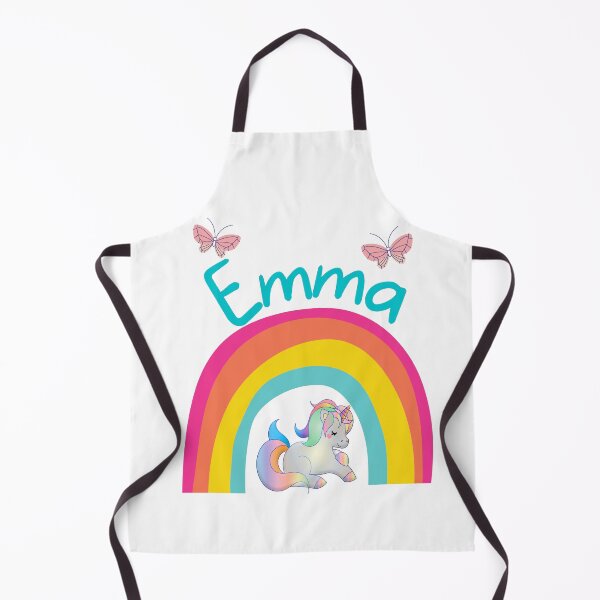 Item preview, Emma Unicorn Rainbow Shirt – Cute Girls Name Design with Butterflies designed and sold by Jesseika75.