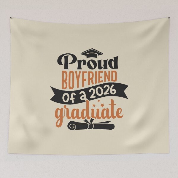 Item preview, Proud Boyfriend Of A 2026 Graduate Family Member Graduation designed and sold by eclecTEEq.