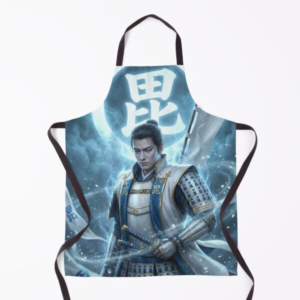 Item preview, Samurai of the Blue Crest – Japanese Warrior Art (Mori no Akari Series) designed and sold by Mori-no-Akari.