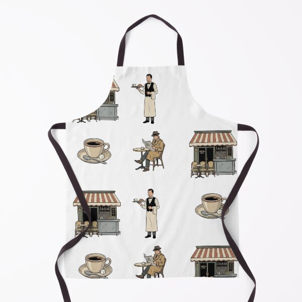 Item preview, Vintage Parisian Café and Retro Gentleman Illustration Set designed and sold by NonditStudio.