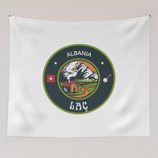 Item preview, Laç Albania | Green Travel Emblem designed and sold by World Designs.